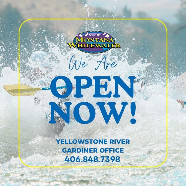 Yellowstone River Trips are NOW OPEN!💦 Let’s get wet! #whitewaterrafting #yellowstoneriver #gardinermontana #yellowstonenationalpark #ynp #montanawhitewater #mtww